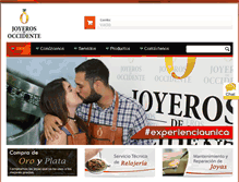 Tablet Screenshot of joyerosdeoccidente.com